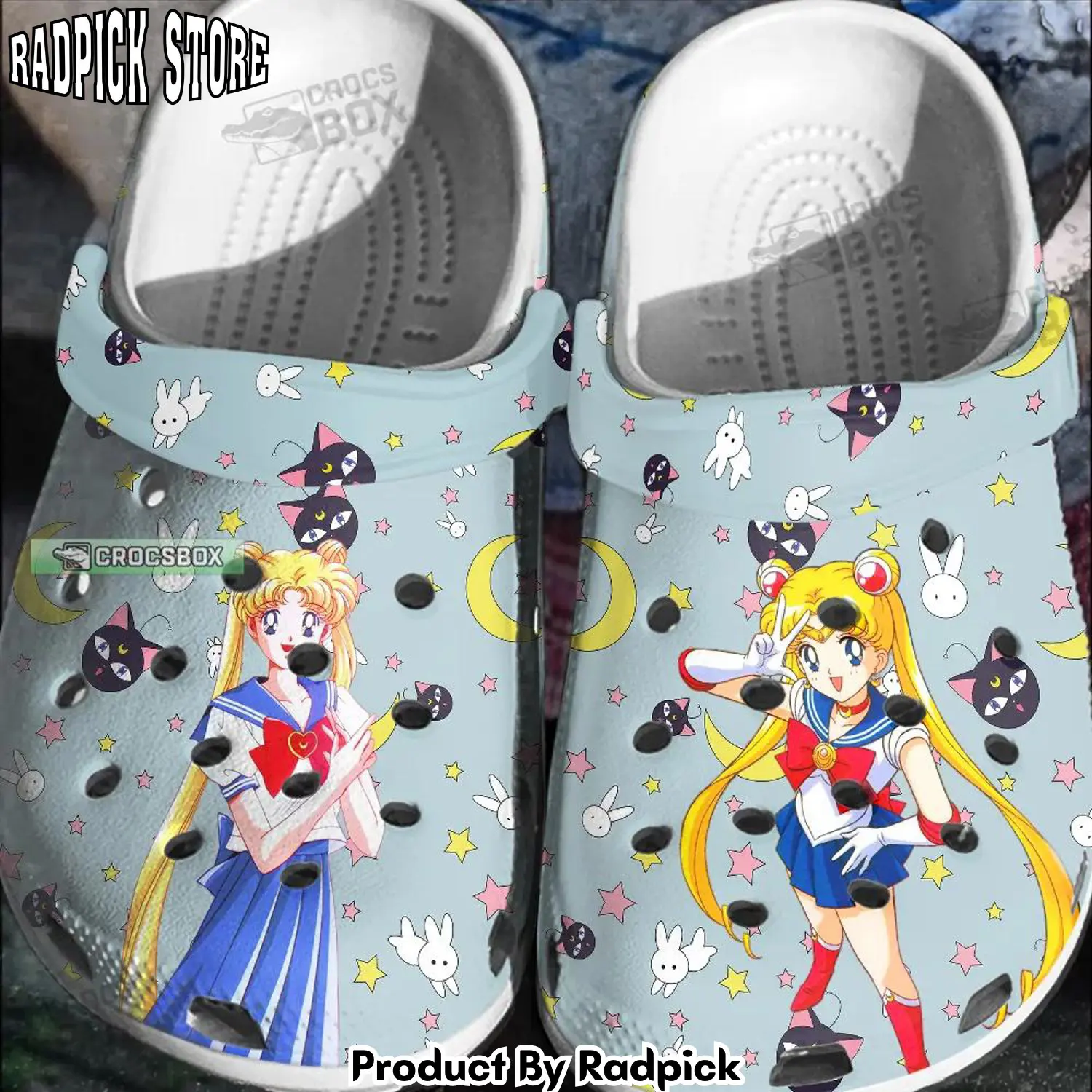 Radpick starry night sailor moon crocss clogs rp6521164